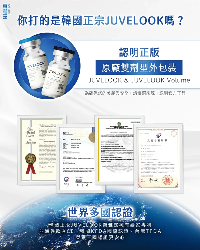 Juvelook 原廠雙劑型認證外包裝